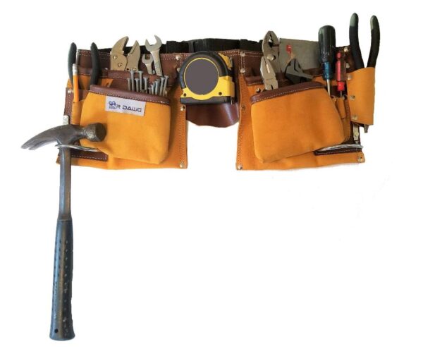 Leather tool belt, R Dawg, hand tools, 01